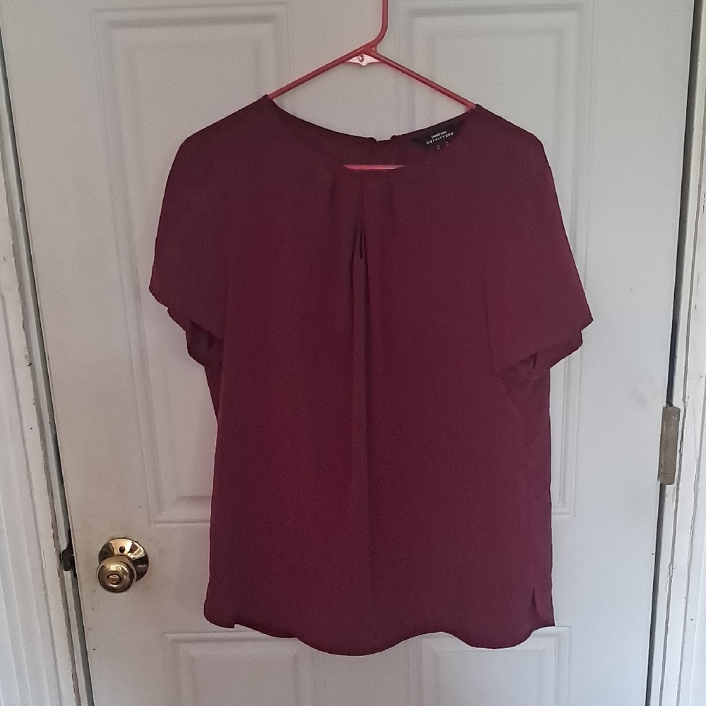 Lands' End Women's Magenta Blouse